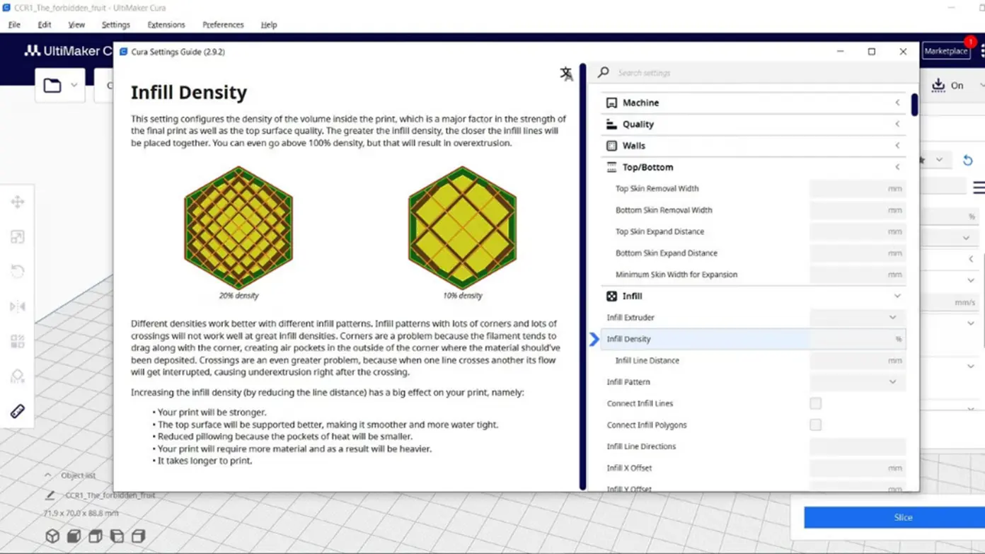 Settings Guide: راهنمای کامل تنظیمات در Cura