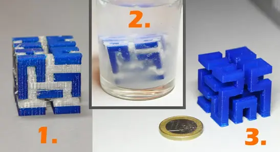 تکنیک حذف ساپورتهای حل شدنی (Dissolvable Supports)