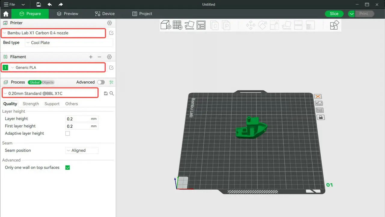 Bambu Studio یکی از بهترین نرم افزارهای اسلایسر پرینتر سه بعدی بامبو لب bambu lab