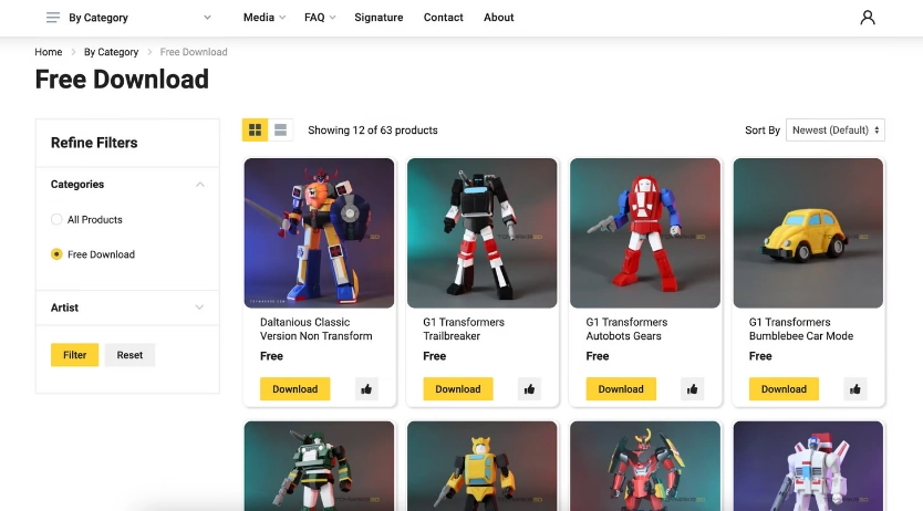 Toymakr3D مرجع دانلود فایل STL رایگان برای ساخت اسباببازیهای رباتیک
