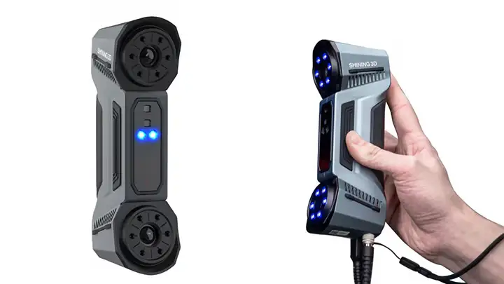 اسکنر سه بعدی صنعتی Shining 3D FreeScan Combo یکی از انواع اسکنر سه بعدی صنعتی