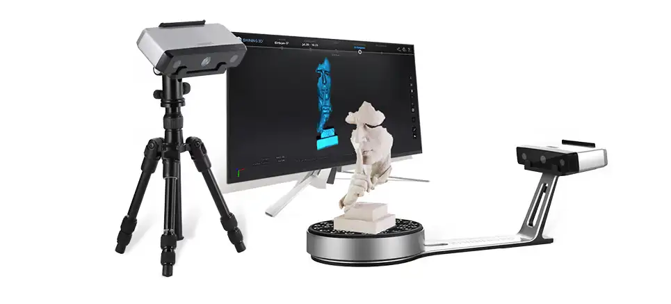 اسکنر سه بعدی رومیزیShining 3D EinScan SP یکی از انواع اسکنر سه بعدی حرفه ای
