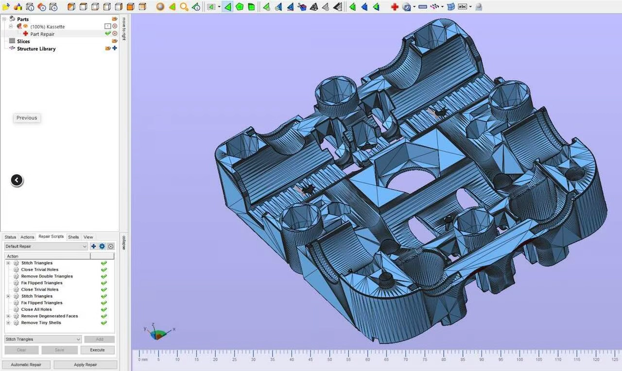 Netfabb یکی از نرم افزارهای ویرایش فایل STL