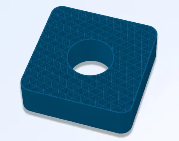 infill مثلثی در پرینت سه بعدی