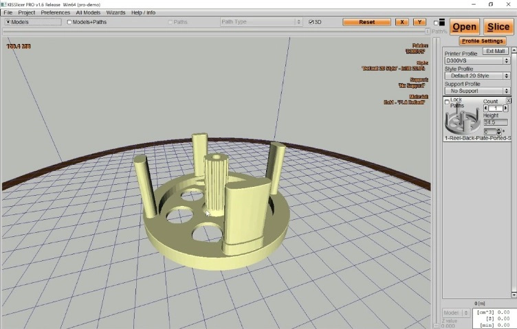 نرم افزار اسلایسر kisslicer از بهترین نرم افزارهای اسلایسر پرینتر سه بعدی